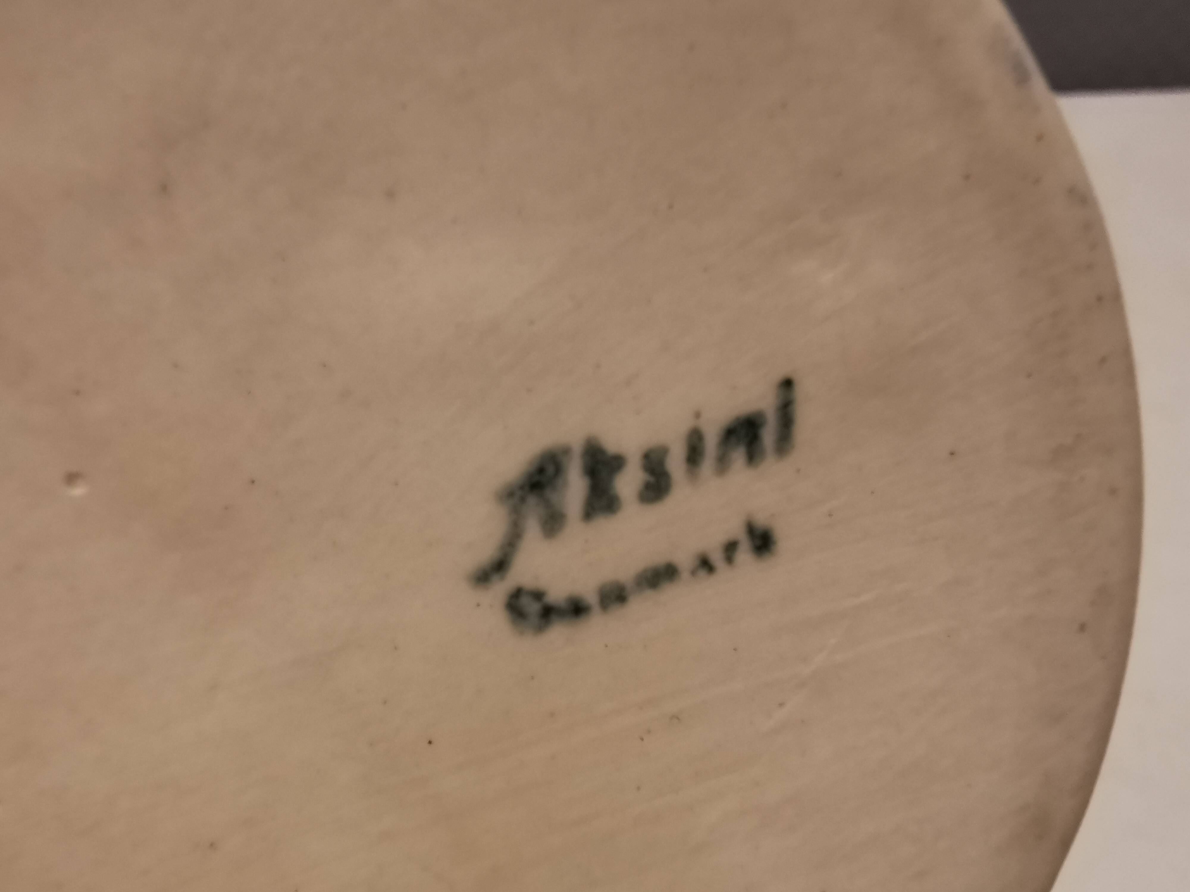 Danish vase from the 1950s. Designed by Aksel Sigvald Nielsen (aksini) signed at the bottom