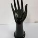 Hand baguier in black faience