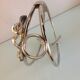 Glass/vintage 70s metal table bottle door