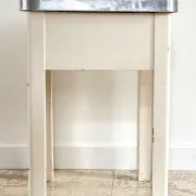 VINTAGE WOOD STOOL CHEST