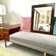Art Deco mirror in rosewood and brass