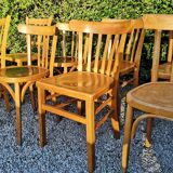 Set of 8 chairs Bistro mismatched