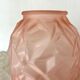 Art Deco vase in pink frosted glass