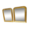 Pair of gilded mirrors from Louis-Philippe period  - 81x62cm