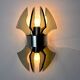 Veca wall lamp, carved murano glass, italy, 1970