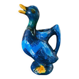 Blue duck pitcher