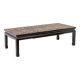 Lacquer coffee table decorated with floral motifs. Circa 1900.