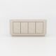 Contemporary Handmade Textured Plaster Sideboard with Walnut Interior