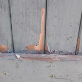 Pair of large wooden iron hanging shutters