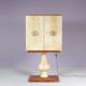 Cabinet de bar Aldo Tura en peau de chèvre sur piédestal, années 1960