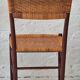 Four teak dining chairs with patinated cane after Gio Ponti, Italy 1960s