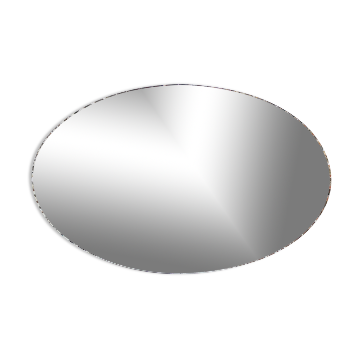 Mirror beveled art deco oval 59cm x 93cm