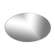 Mirror beveled art deco oval 59cm x 93cm