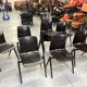 Lot de 10 chaises Galvanitas S22 Wengé années 70 Pays Bas