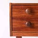 Vintage Scandinavian Rosewood Nightstand with Two Drawers
