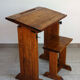 Architect's table and stool by Féret, France, 1890