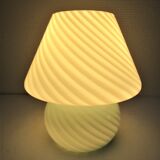 mushroom lamp vintage murano glass