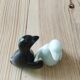 Duo de salières pingouins noir et blanc