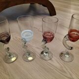 Lot de verres artisanaux , Palais du verre