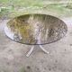 Glass dining table 70s - 130 cm