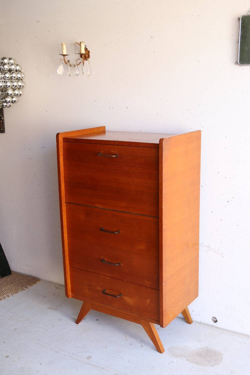 Chiffonnier secrétaire années 50