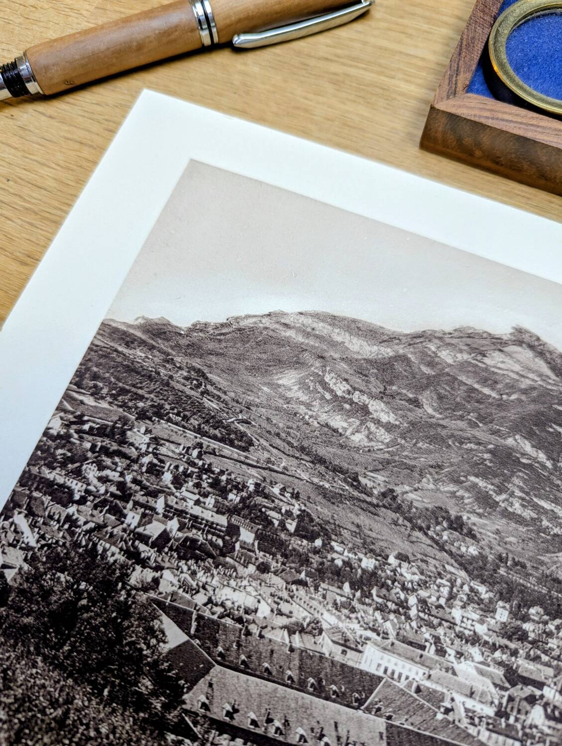 Chambéry, Savoie, photo print from 1942.