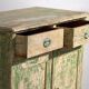 Antique bedroom chest of drawers with green tones (c.1920) #8