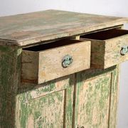 Old bedroom chest of drawers with green tones (c.1920) #8