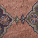 Vintage Turkish Oushak Handwoven Rug 86x482 cm