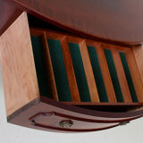 Cuban vintage buffet mahogany credence marquetry inlaid with beautiful quality