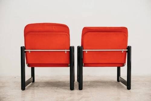 Pair of Armchairs Schirolli Mod. Pierrot Design 80s Modernariato