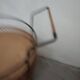 Vintage wicker bar