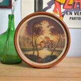 Circular table signed Flore