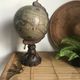 Globe paper map of the discoveries of 1634 edited first part of the 20th