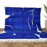 Moroccan rug, blue, 150/250cm