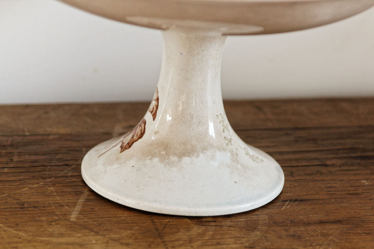 Longwy earthenware compotier