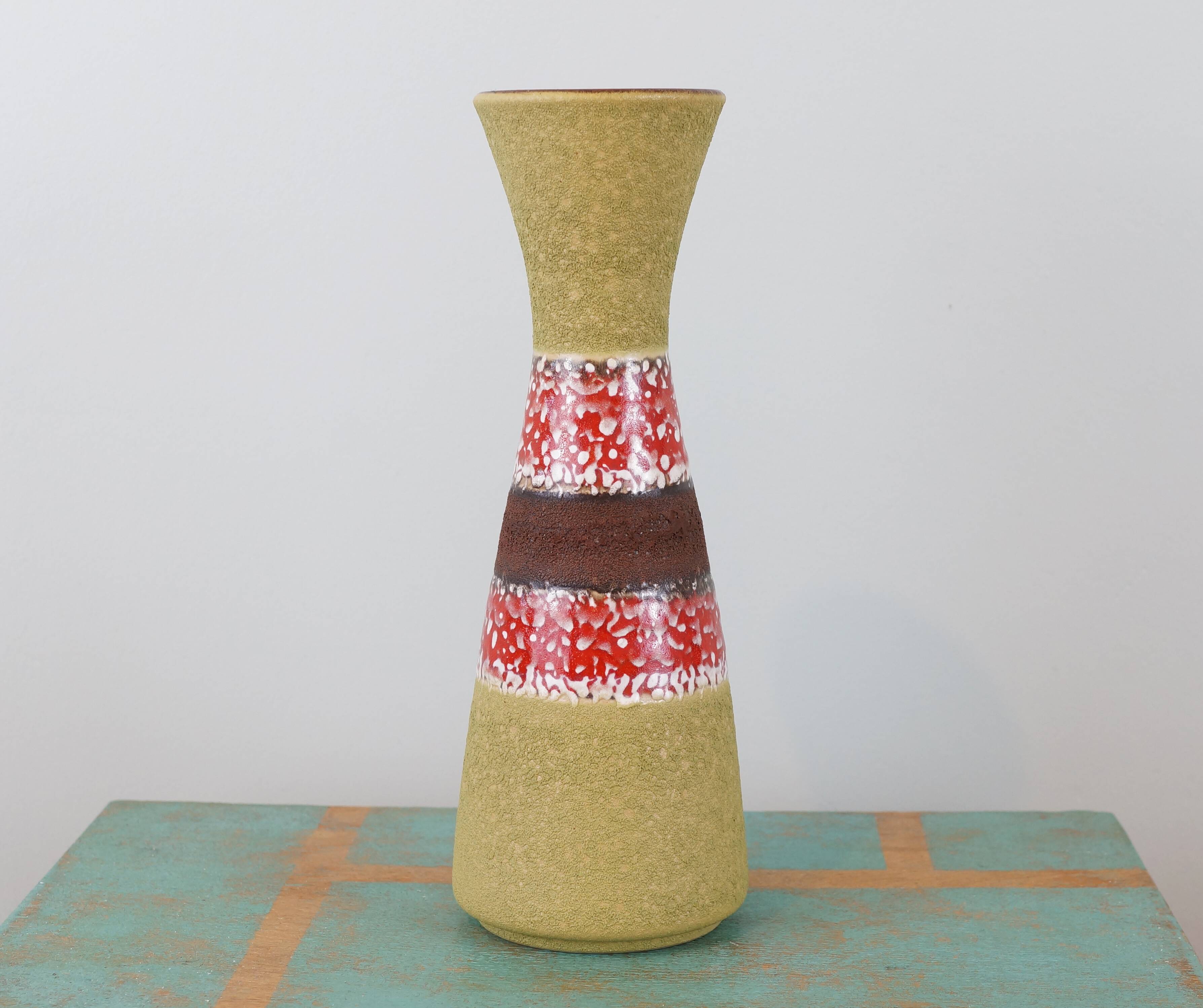 West Germany ceramic vase 1970s