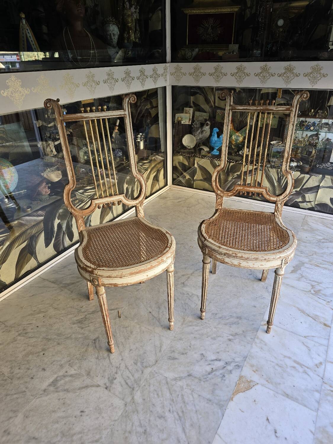 Pair of Lyre chairs