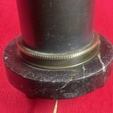 Large vintage brass and marble lamp base 41 cm socket height