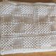 Antique crochet bed cover, 210x120cm, handmade