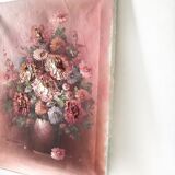 Oil on canvas bouquet of flowers