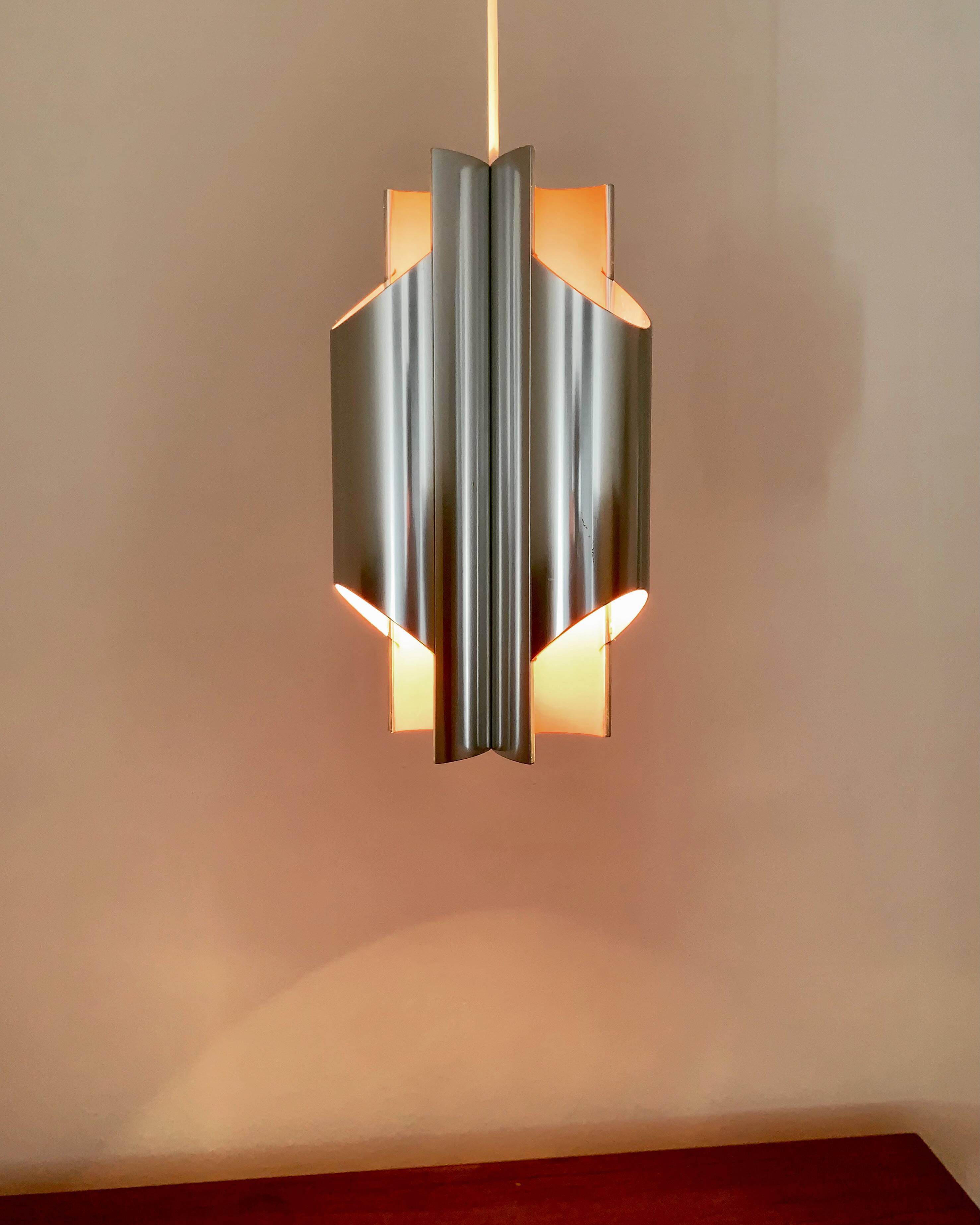 Suspension en métal danoise par Bent Karlby pour Lyfa