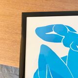 Affiche Femme Nu bleu II