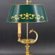 Bronze Gilt Bouillotte Lamp in Directoire Style "Lucien Gau"