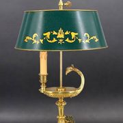Bronze Gilt Bouillotte Lamp in Directoire Style "Lucien Gau"