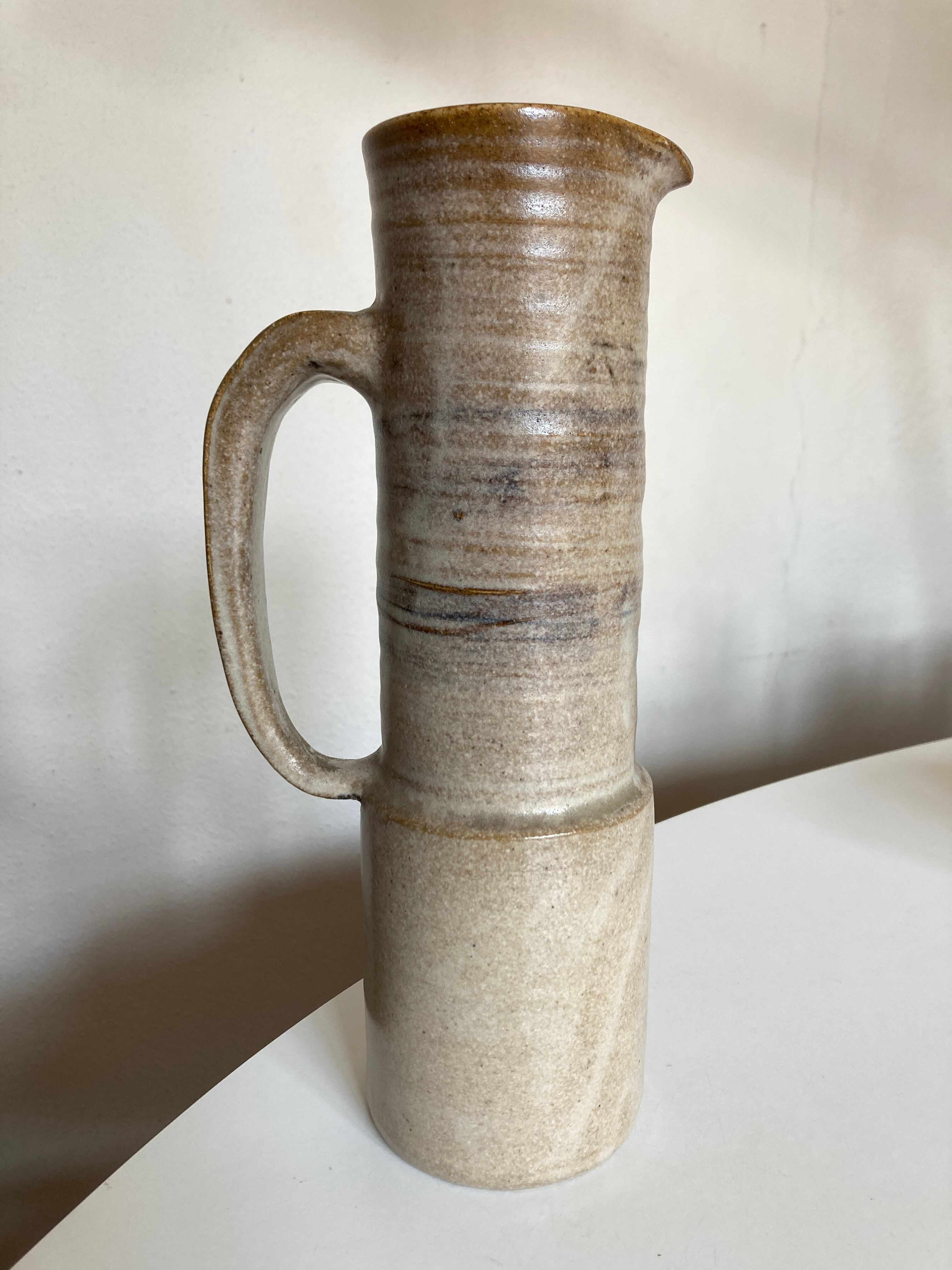 Ceramic pitcher Les Argonautes 1960 signed