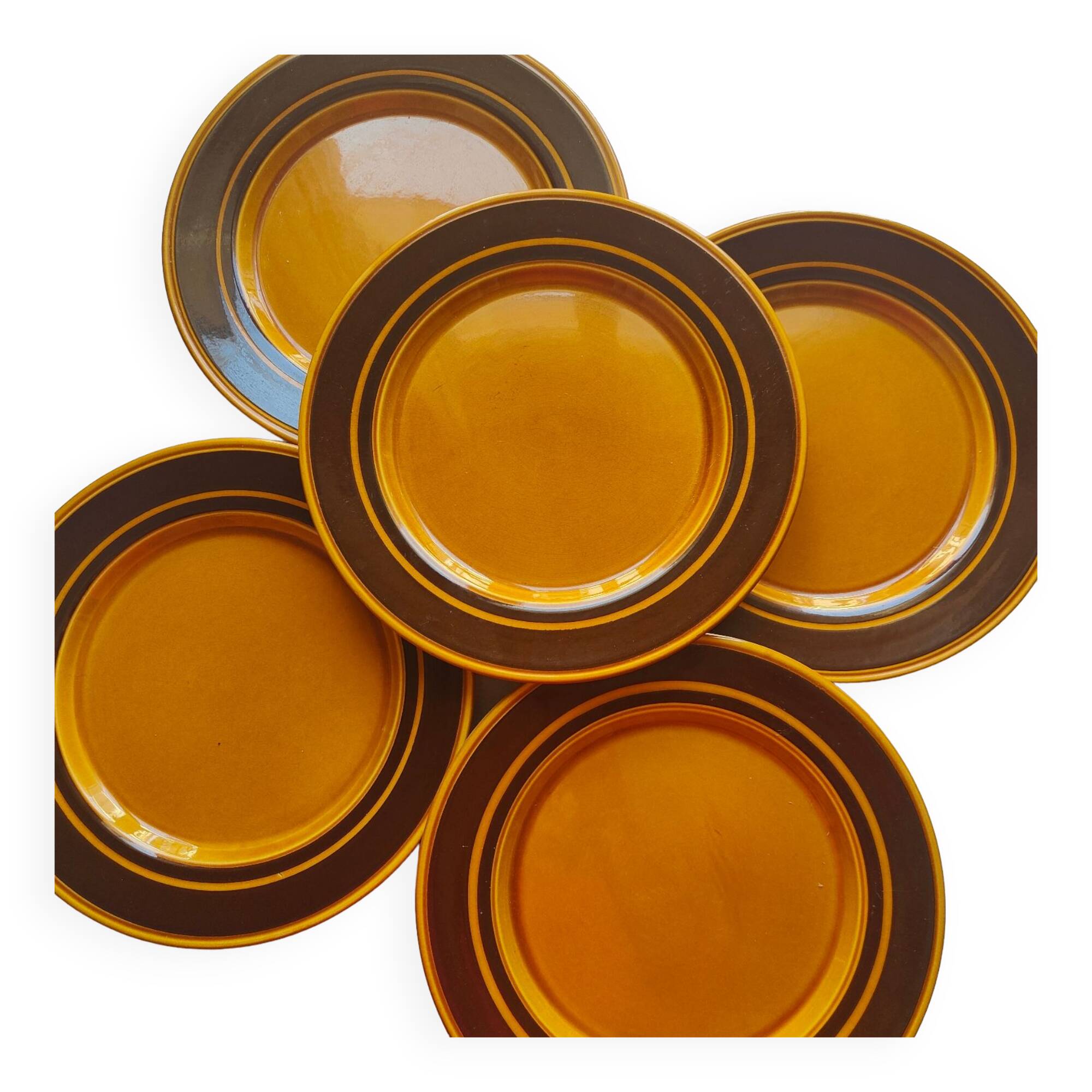 5 flat plates Staffordshire