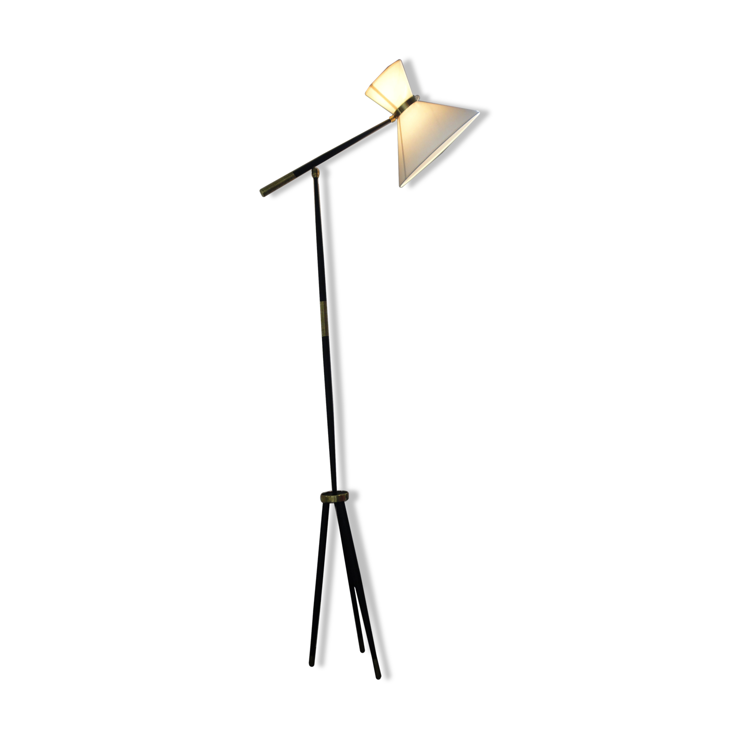 Lampadaire diabolo vintage lunel 1950
