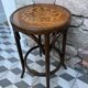 Tabouret haut de bar 1900 bois courbé« Marguerites »