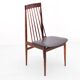 Suite of 6 rosewood bar chairs from Rio